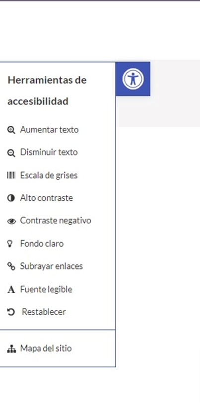 Menu accesibilidad